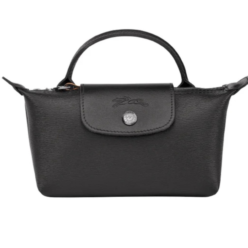 Longchamp Le Pliage City Pouch with Handle - Black